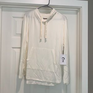 White Pocket Boyfriend Hoodie